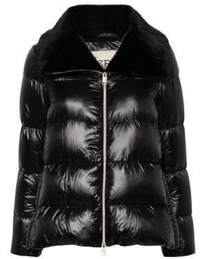 Herno Quilted Down Coat With Premium Duck Down Lining - Black