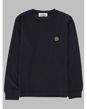 Stone Island Boys' Mini Long Sleeve T-Shirt - Blue