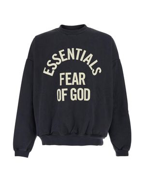 Essentials Graphic Print Crewneck Sweatshirt - Blue