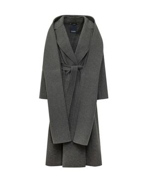 Max Mara Smmpeonie Virgin Wool Overcoat - Gray