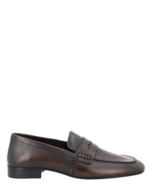 Dries Van Noten Leather Loafers - Gray