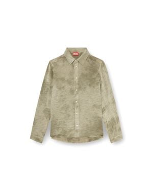 DIESEL S-Kissy Acetate Shirt - Natural