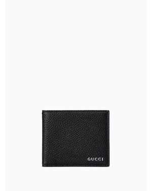 Gucci Logo-Embossed Bi-Fold Leather Wallet - White
