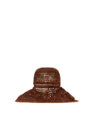 Chloé Raffia Hat - Brown