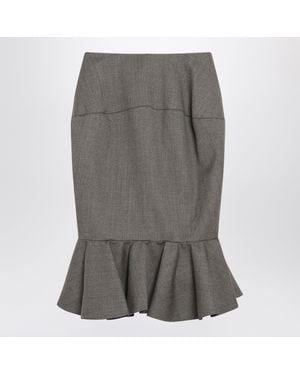 Jacquemus Palmier Dark Midi Skirt - Gray