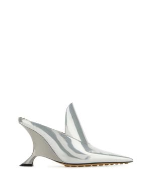 Bottega Veneta Leather Rocket Flat 9 Cm Heel Pumps For - White