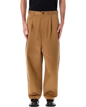 Junya Watanabe Wide-Leg Cotton Pants - Natural