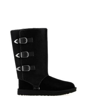 UGG Classic Tall Western Leather Boot - Black