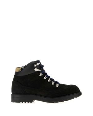 Burberry Suede Moor Ankle Boots - Black