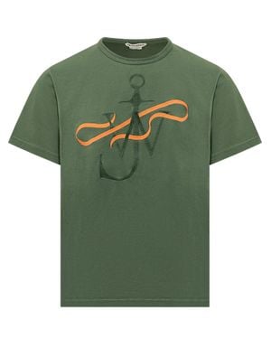 JW Anderson J. W. Anderson T-Shirt Ribbon Broad - Green