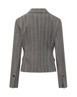 Ferragamo Classic Wool Blazer - Gray