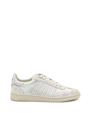 DSquared² Vintage Leather Sneakers - White
