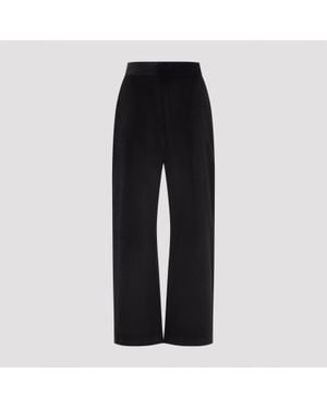Studio Nicholson Relaxed Curved-Leg Cotton Pant - Black