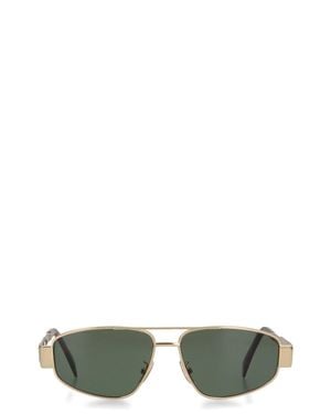 Celine Triomphe Metal 03 Metal Sunglasses - Green