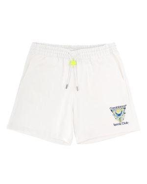 CASABLANCA Graphic Shorts - White