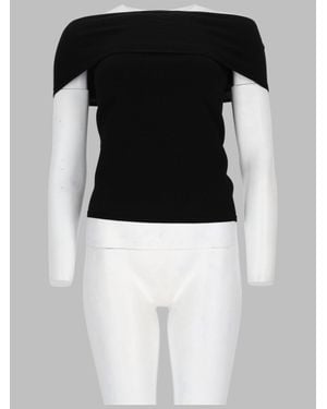 Circus Hotel Mini Neckline Top - Black