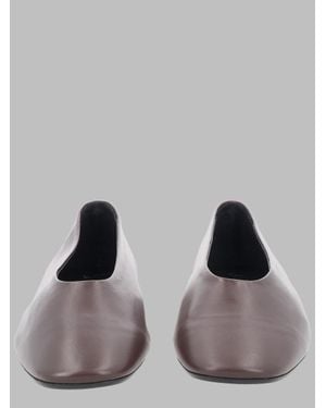 Aeyde Leather Ballet Flats - Brown
