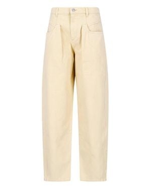 Isabel Marant 100% Cotton Jeans - Natural
