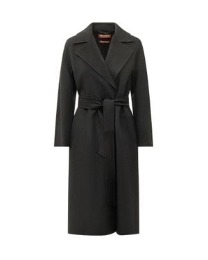 Max Mara Mstcles Overcoat - Black