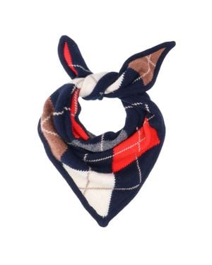 &Daughter Cashmere Bandana Scarf - Blue