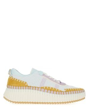 Chloé Lace-Up Sneakers For - White