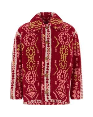 Mother Fleece Jacket - Red