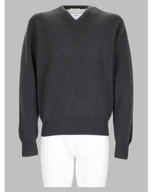 Lemaire Minimal Crewneck Sweater - Gray
