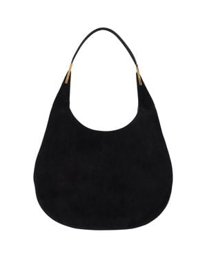 SAVETTE 100% Calf Leather Shoulder Bag - Black