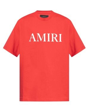 Amiri Core Logo-Print Cotton T-Shirt - Red