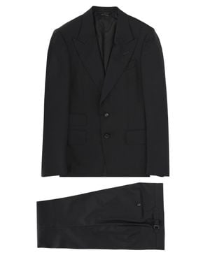 Tom Ford Wool Suit Jacket And Pants Set - Black