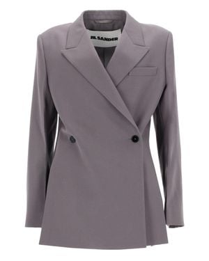 Jil Sander Gabardine Blazer - Gray