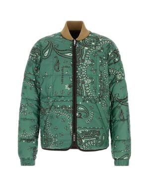 Moncler Paisley Bomber Jacket - Green