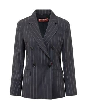 Max Mara Doppioplethestanetedtto Blazer - Black