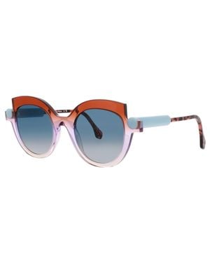 Face A Face Cat-Eye Sunglasses 51-22-143 - Black