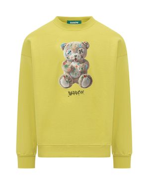 Barrow Teddy Bear Graphic Crewneck Sweatshirt - Yellow