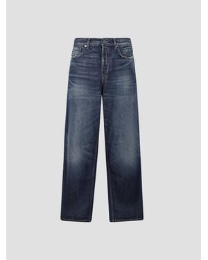 Haikure Organic Cotton Denim Pants - Blue