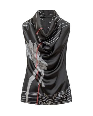 Ferragamo Elegant Silken Shirt - Black