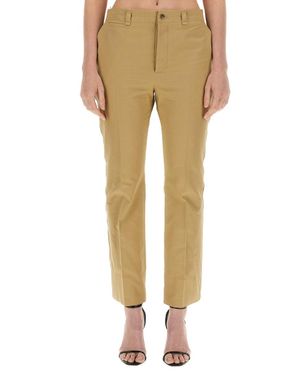 Saint Laurent Drill Pants - Natural