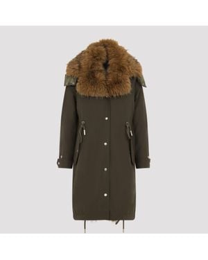 Moncler Halicte Long Parka - Green