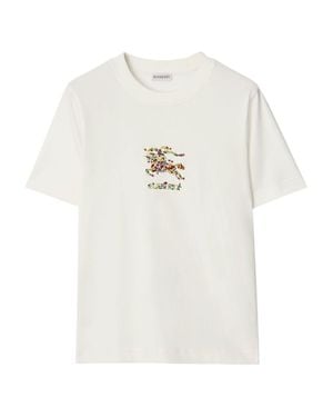 Burberry T-Shirt With Print - White