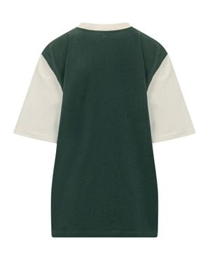 Ami Paris Signature Logo T-Shirt - Green