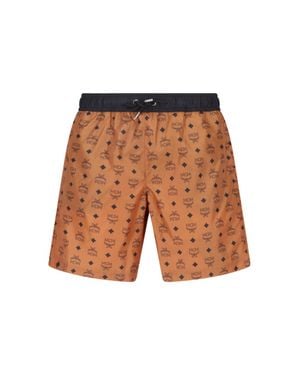 MCM Printed Swim Shorts - White