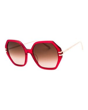 Chopard Mini Transparent Sunglasses - Red