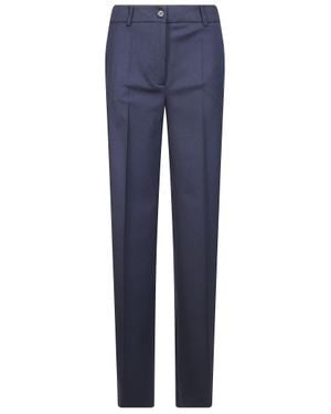 P.A.R.O.S.H. Stretch Wool-Blend Pants - Blue