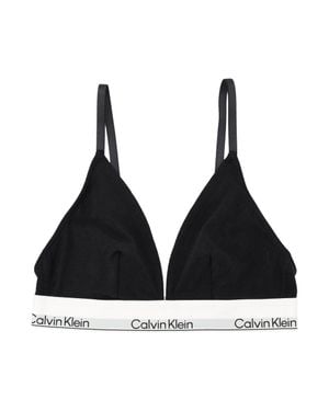 Calvin Klein Icon Cotton Modal Triangle Bralette - Black