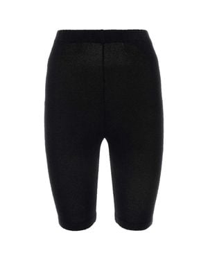 Balenciaga Stretch Terry Fabric Leggings - Black