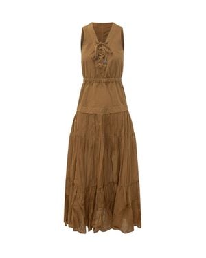 Pinko Mini Suit With Sneck Detail - Natural