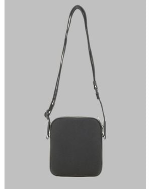 BOSS Mini Reporter Handbag With Emed Logo - Gray