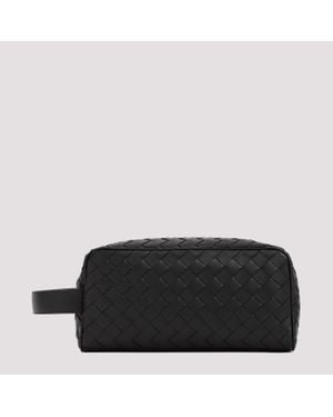 Bottega Veneta Intrecciato Travel Pouch - Black