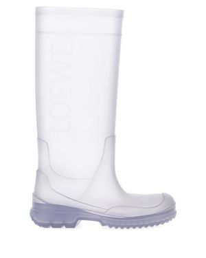 Loewe Transparent Rubber Storm Boots - White